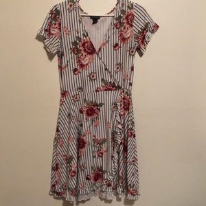Wrap Around Floral Dress
